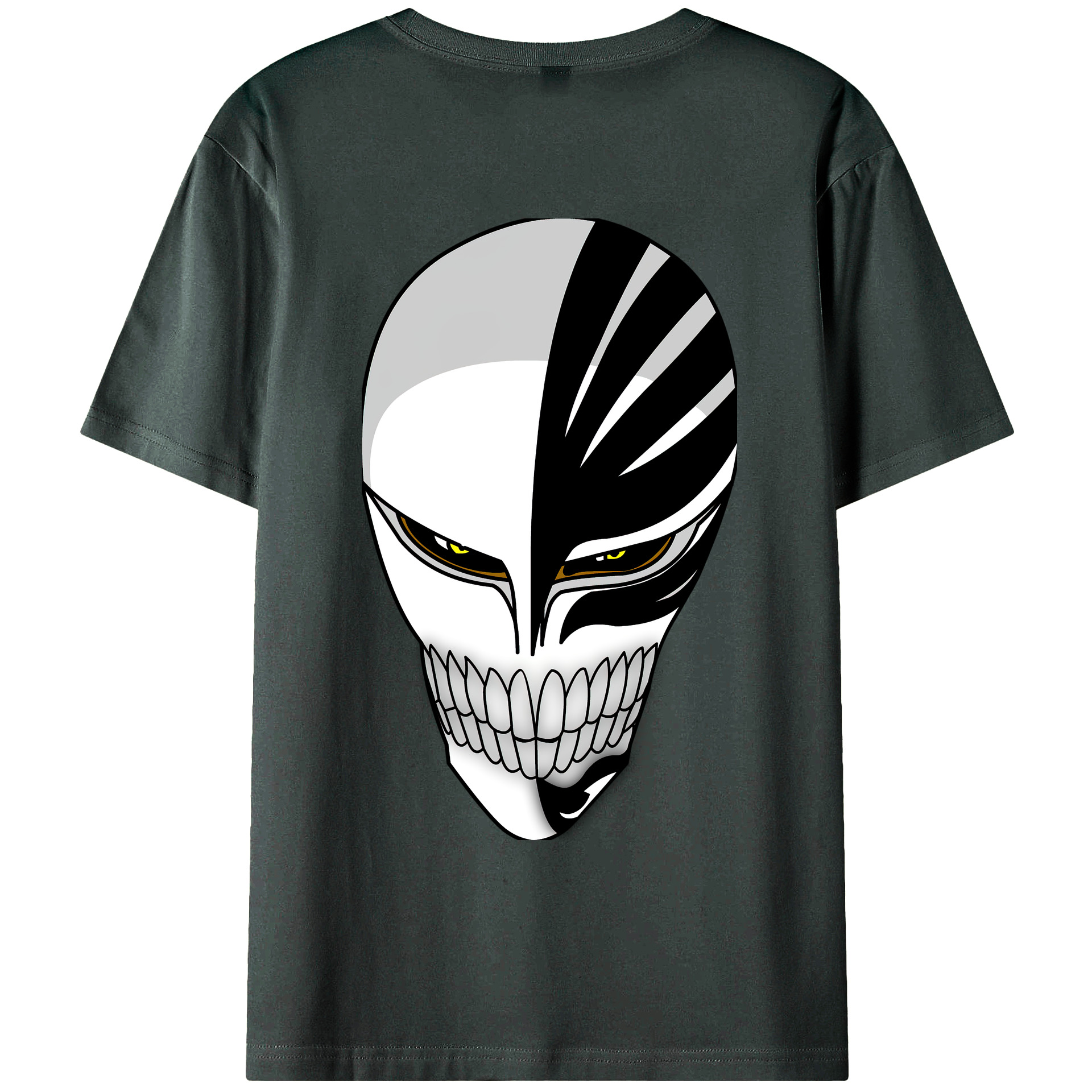（画像用） ブリーチ 黒崎一護（くろさき いちご）BLEACH Kurosaki Ichigo 綿100％ メンズ半袖Tシャツ（バックプリント） 通気性